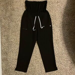 Figs Black High-Waisted Pants